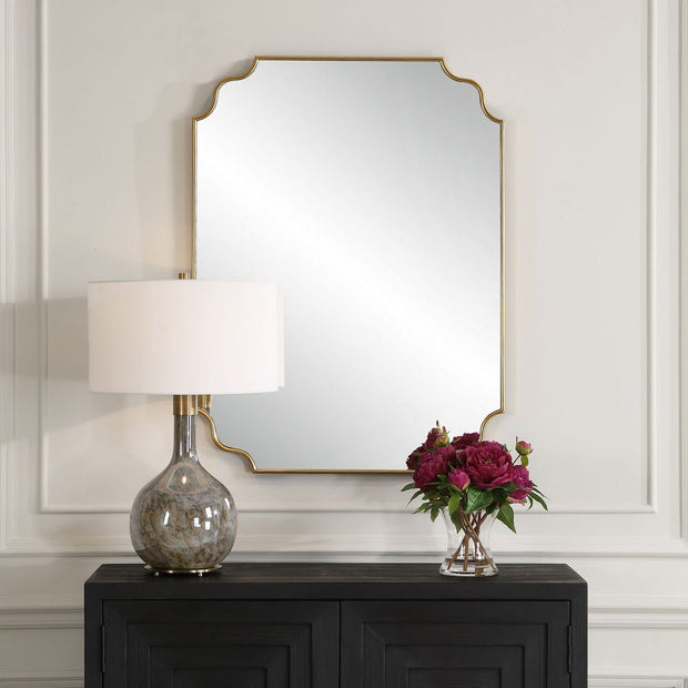Uttermost Lennyn Antique Gold Leaf Traditional Mirror