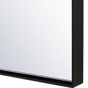 Uttermost Tordera Satin Black Sleek Steel Framed Arch Mirror