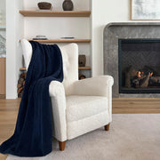 Kashwere Ultra Plush Navy Signature Solid Throw Blanket
