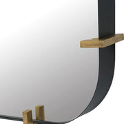 Uttermost Pali Black Iron With Antique Gold Rounded Corners Mirror