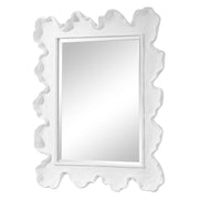 Uttermost Sea Coral Matte White Mirror