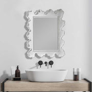 Uttermost Sea Coral Matte White Mirror