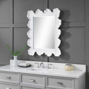 Uttermost Sea Coral Matte White Mirror
