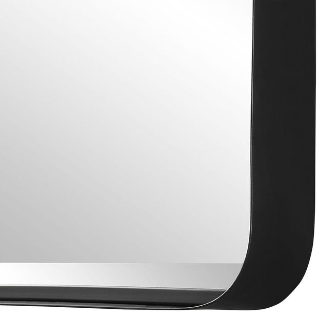 Uttermost Crofton Sleek Satin Black Mirror