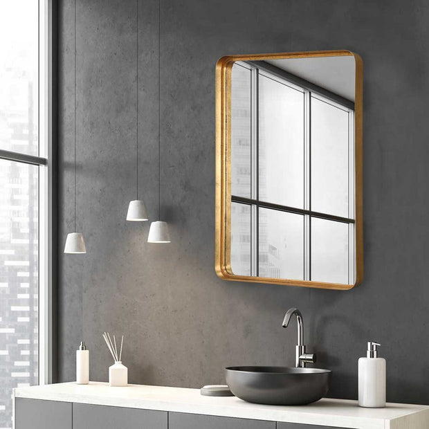 Uttermost Crofton Antique Brass Mirror