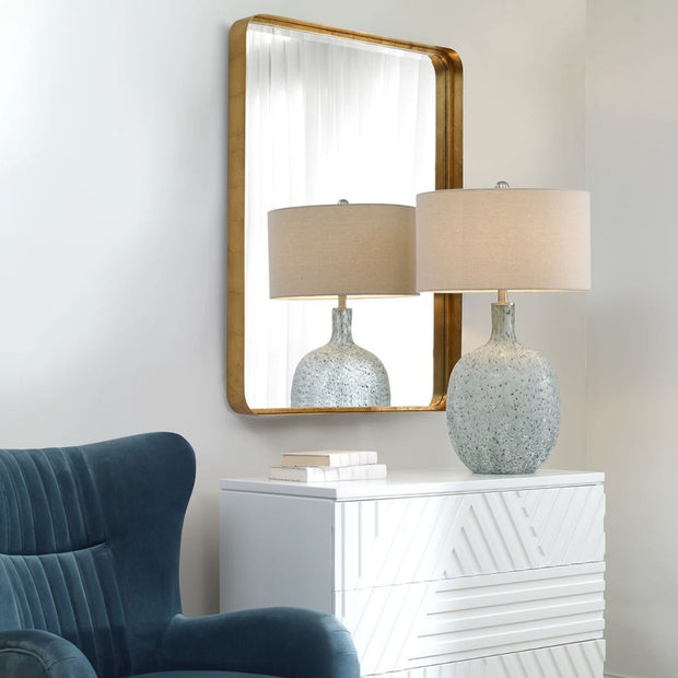Uttermost Crofton Antique Brass Mirror