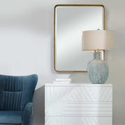 Uttermost Crofton Antique Brass Mirror