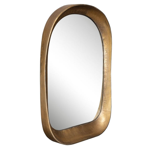 Uttermost Bradano Arch Antique Brass Mirror