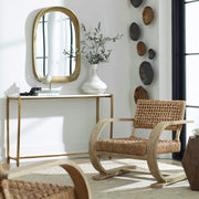 Uttermost Bradano Arch Antique Brass Mirror