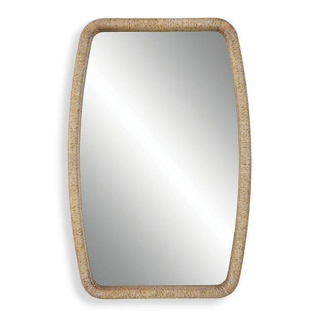 Uttermost Tiki Wooden Wrapped Rattan Mirror