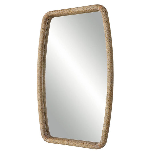 Uttermost Tiki Wooden Wrapped Rattan Mirror