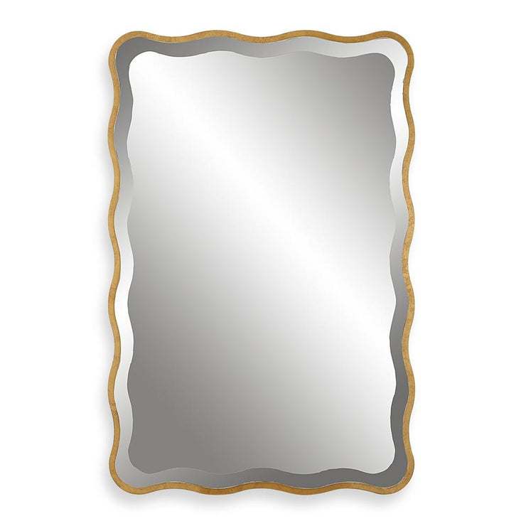 Uttermost Aneta Antique Gold Scalloped Edge Mirror