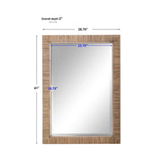 Uttermost Cape Natural Rattan Wrapped Mirror