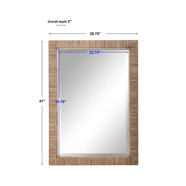 Uttermost Cape Natural Rattan Wrapped Mirror