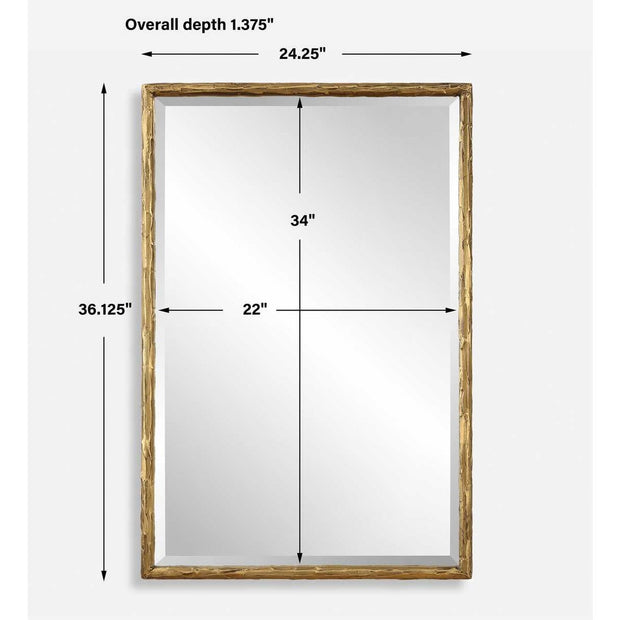 Uttermost Sutton Antique Gold Vanity Mirror