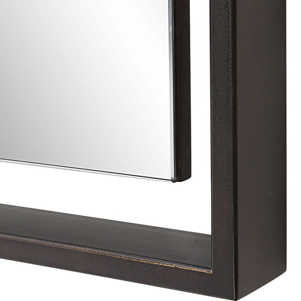 Uttermost Egon Iron Framed Bronze Mirror