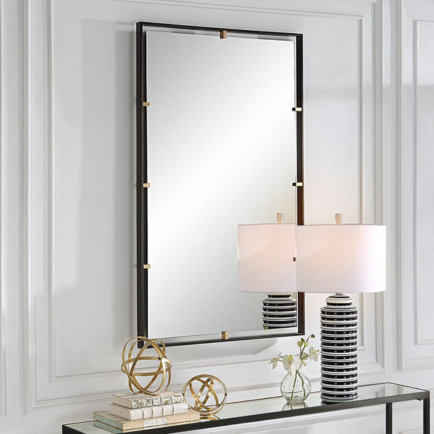 Uttermost Egon Iron Framed Bronze Mirror