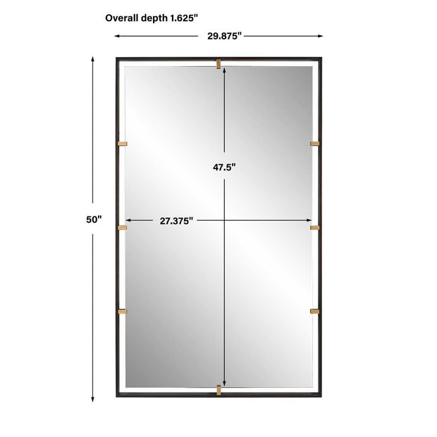 Uttermost Egon Iron Framed Bronze Mirror