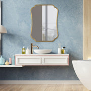 Uttermost Athena Stainless Steel Framed Mirror