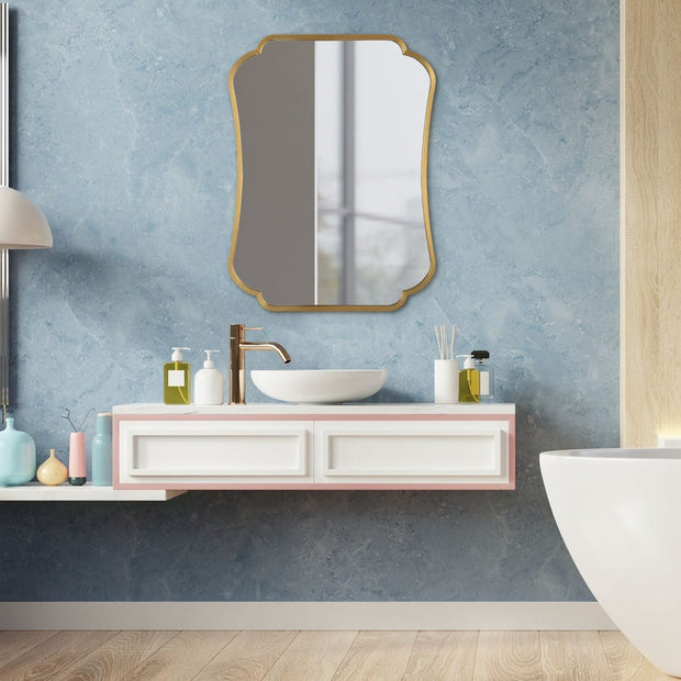 Uttermost Athena Stainless Steel Framed Mirror