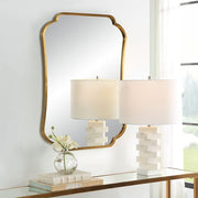 Uttermost Athena Stainless Steel Framed Mirror