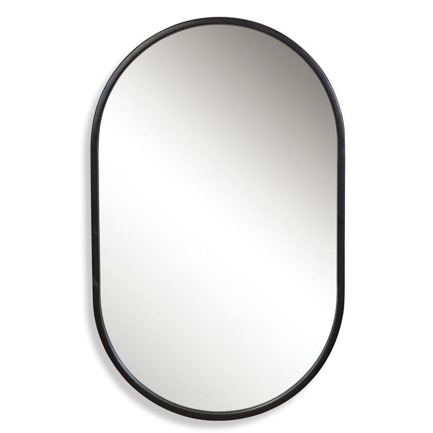 Uttermost Varina Sleek Satin Black Mirror