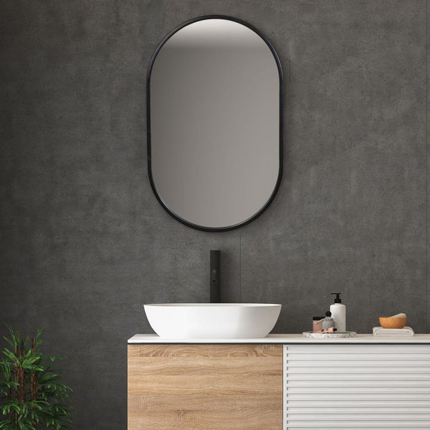 Uttermost Varina Sleek Satin Black Mirror