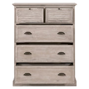 Essentials For Living Eden 5-Drawer High Chest~ Natural Gray Acacia