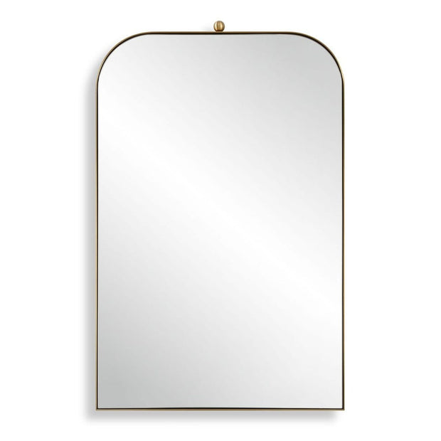 Uttermost Cassidy Stainless Steel Brass Arch Mirror