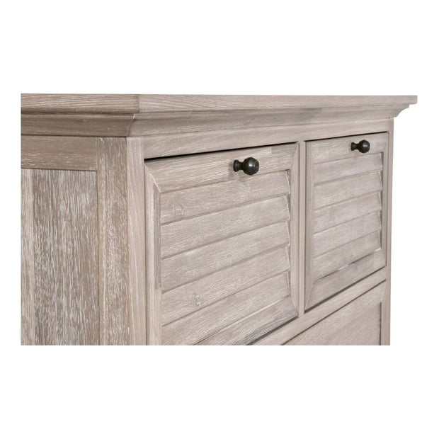 Essentials For Living Eden 5-Drawer High Chest~ Natural Gray Acacia