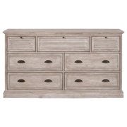 Essentials For Living Eden 7-Drawer Media Dresser~ Natural Gray Acacia