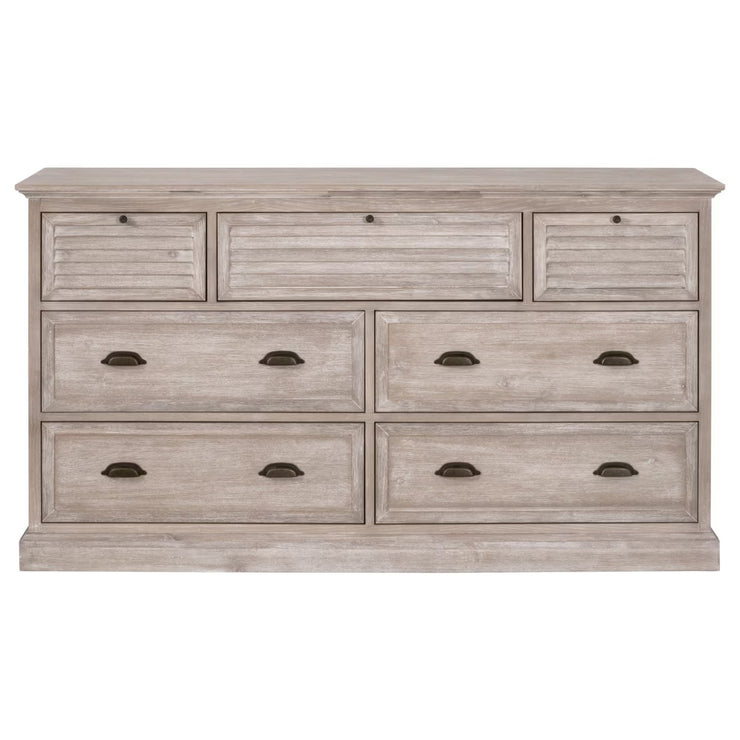 Essentials For Living Eden 7-Drawer Media Dresser~ Natural Gray Acacia