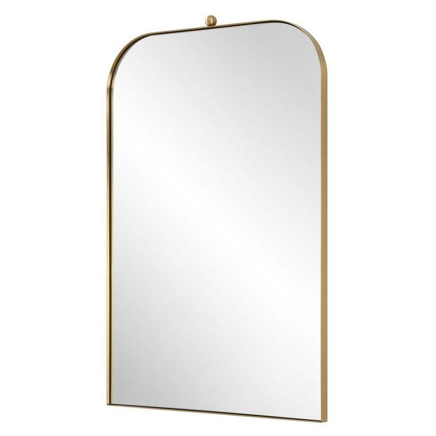 Uttermost Cassidy Stainless Steel Brass Arch Mirror