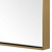 Uttermost Cassidy Stainless Steel Brass Arch Mirror