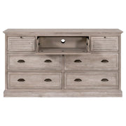 Essentials For Living Eden 7-Drawer Media Dresser~ Natural Gray Acacia