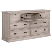 Essentials For Living Eden 7-Drawer Media Dresser~ Natural Gray Acacia