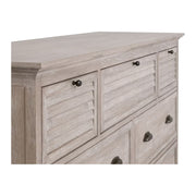 Essentials For Living Eden 7-Drawer Media Dresser~ Natural Gray Acacia