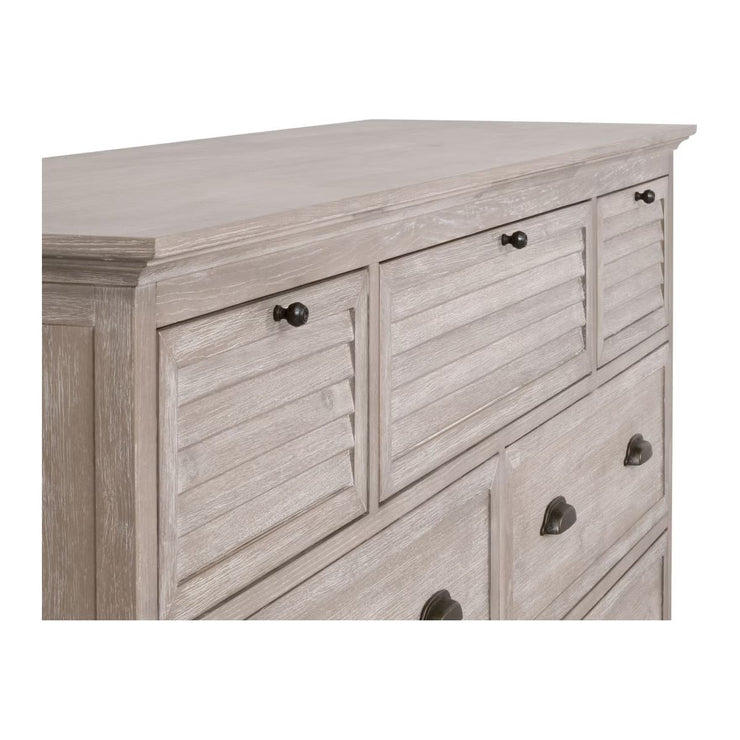 Essentials For Living Eden 7-Drawer Media Dresser~ Natural Gray Acacia