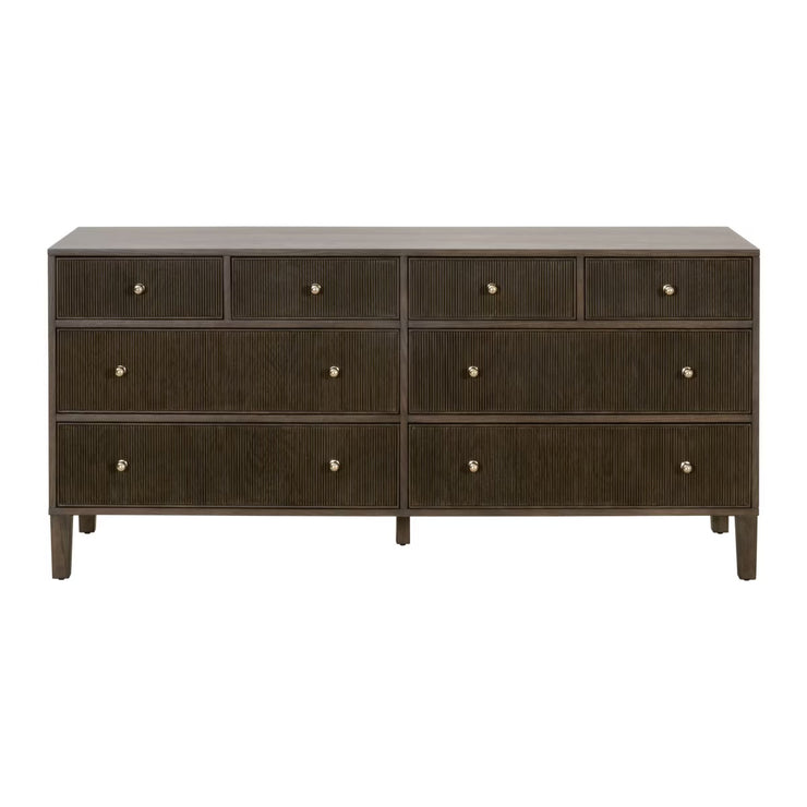 Essentials For Living Highland 8-Drawer Double Dresser~ Dutch Brown Oak