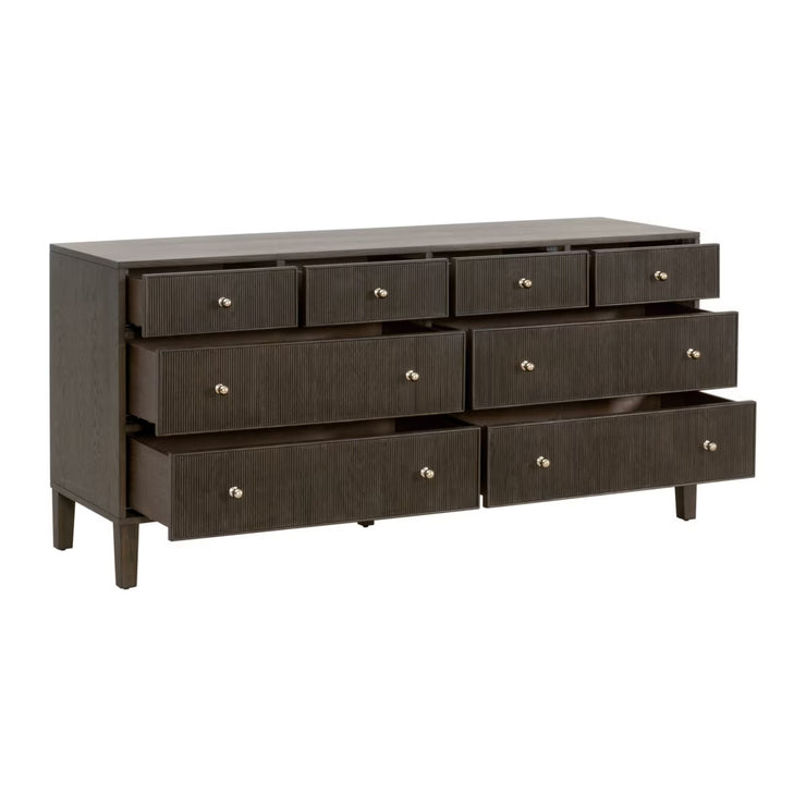 Essentials For Living Highland 8-Drawer Double Dresser~ Dutch Brown Oak