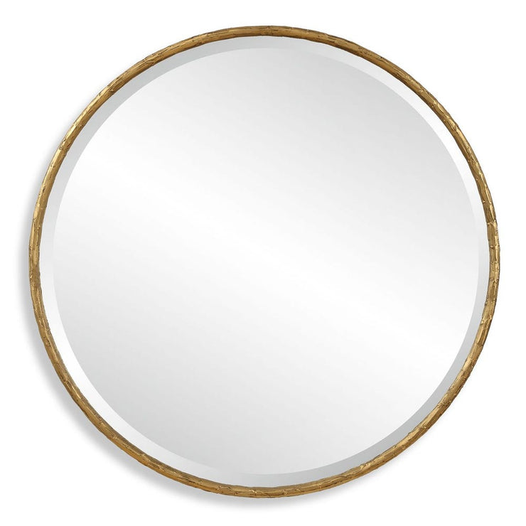 Uttermost Sutton Antique Gold Round Mirror