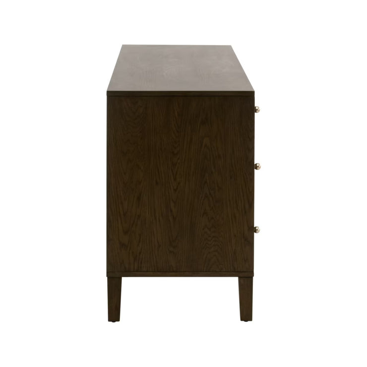 Essentials For Living Highland 8-Drawer Double Dresser~ Dutch Brown Oak