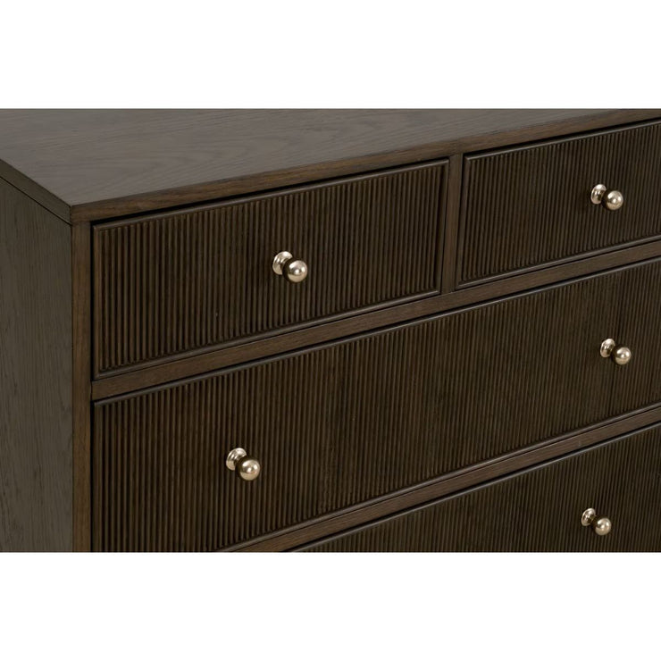 Essentials For Living Highland 8-Drawer Double Dresser~ Dutch Brown Oak