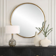 Uttermost Sutton Antique Gold Round Mirror