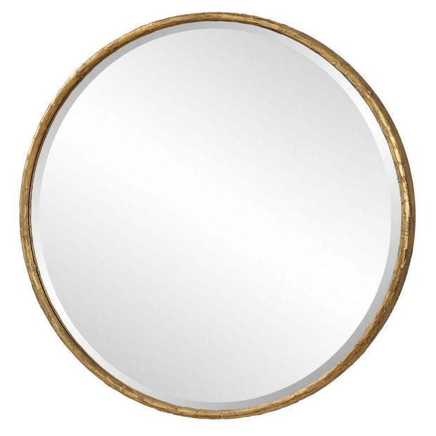 Uttermost Sutton Antique Gold Round Mirror
