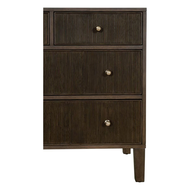 Essentials For Living Highland 8-Drawer Double Dresser~ Dutch Brown Oak