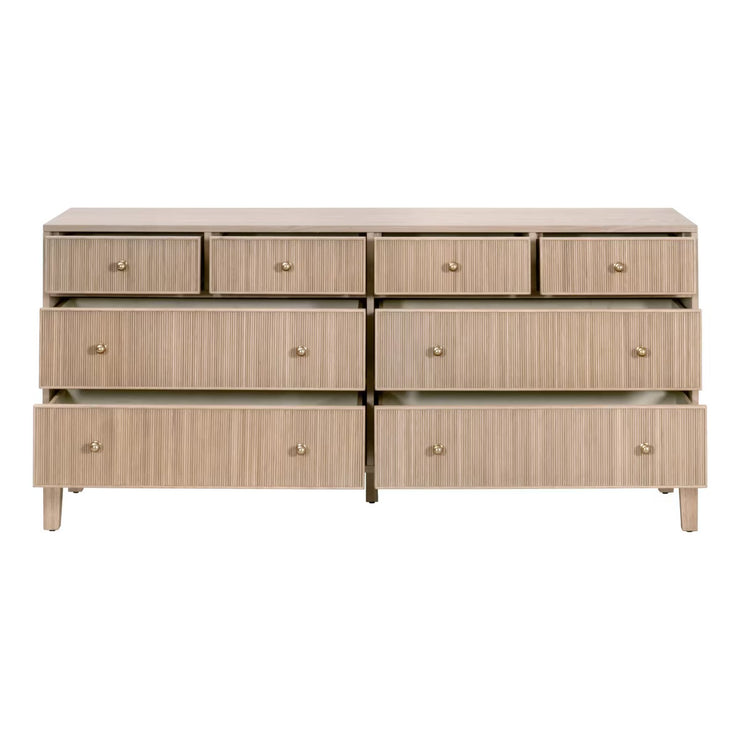 Essentials For Living Highland 8-Drawer Double Dresser~ Natural Oak