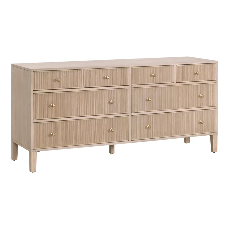 Essentials For Living Highland 8-Drawer Double Dresser~ Natural Oak