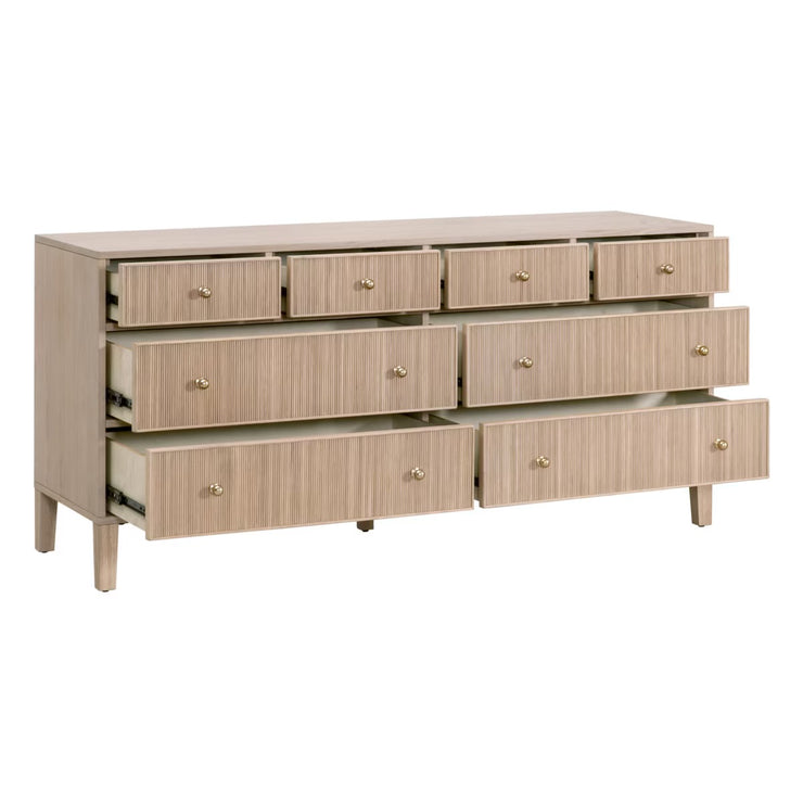 Essentials For Living Highland 8-Drawer Double Dresser~ Natural Oak