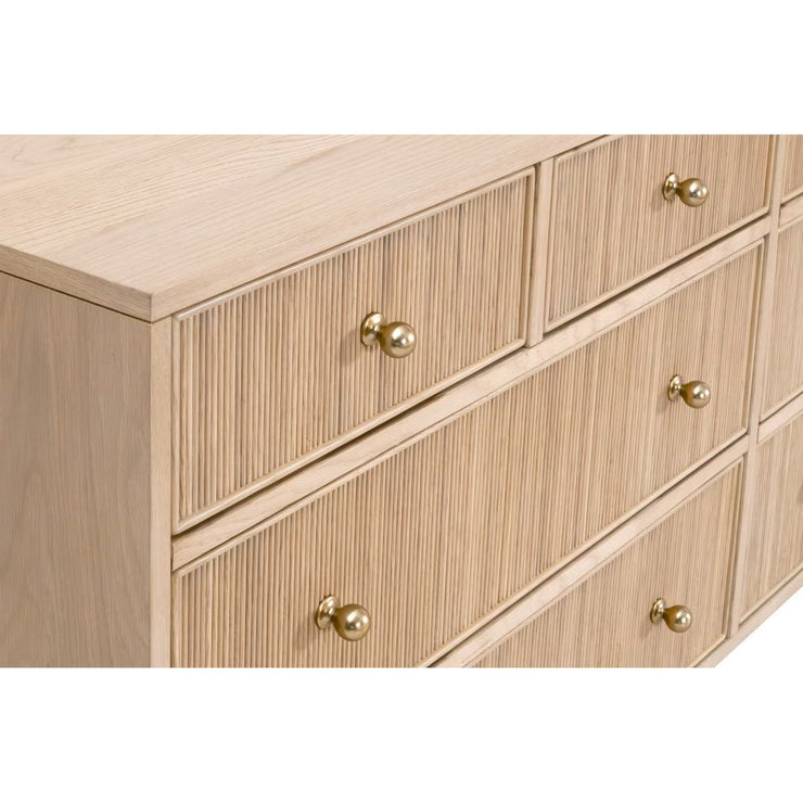 Essentials For Living Highland 8-Drawer Double Dresser~ Natural Oak